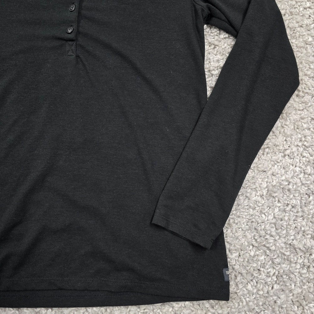 Toad & Co Womens Piru Long Sleeve Henley Top Size M‎ Minimalist Casual Layer - Picture 2 of 10